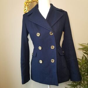 Michael kors navy blue coat/XS